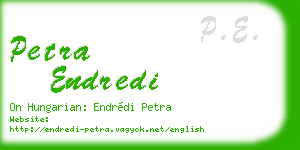 petra endredi business card