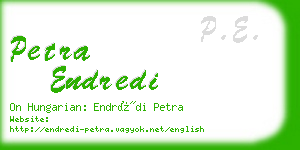 petra endredi business card